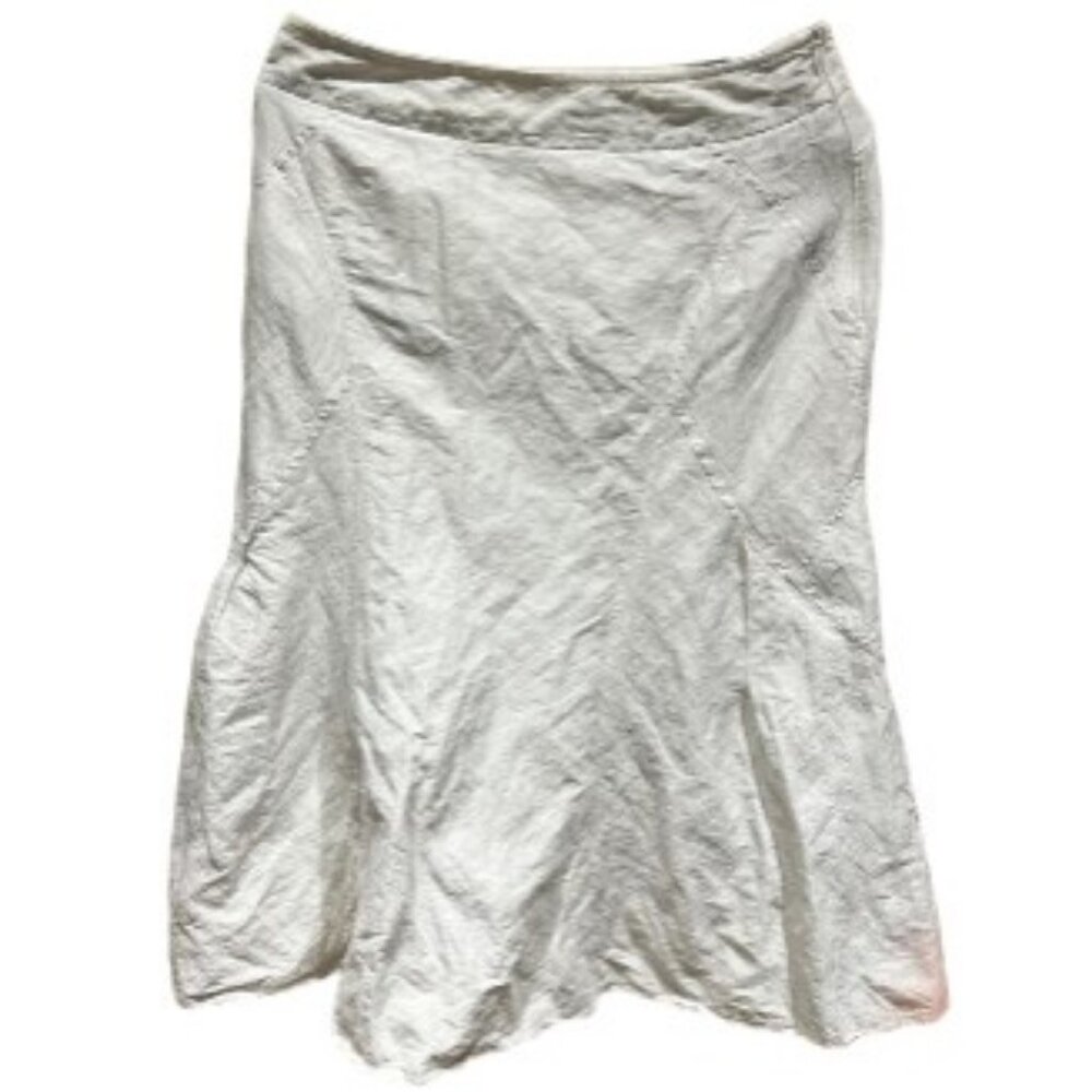 Riani white A-line midi skirt size 38